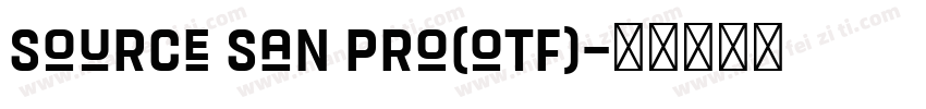 source san pro(otf)字体转换